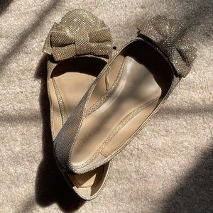 Cute forever 21 sparkle bow flats